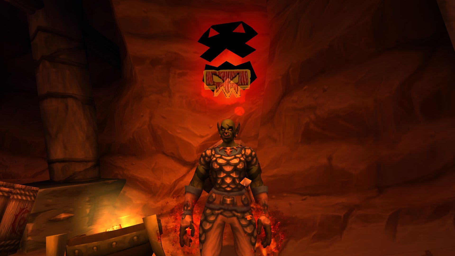 Orc Shaman in World of Warcraft.