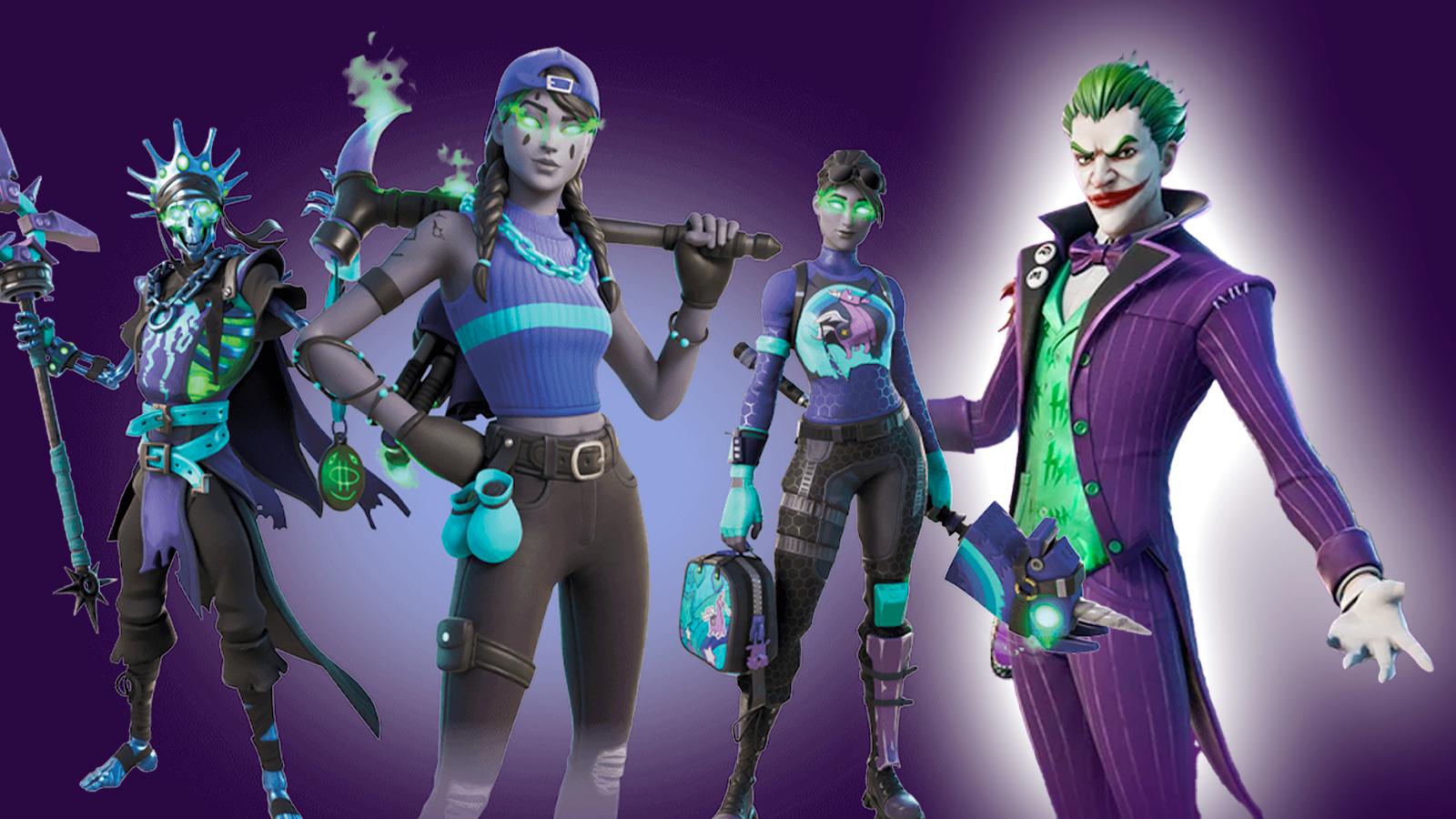 fortnite minty legends and the last laugh, joker skin