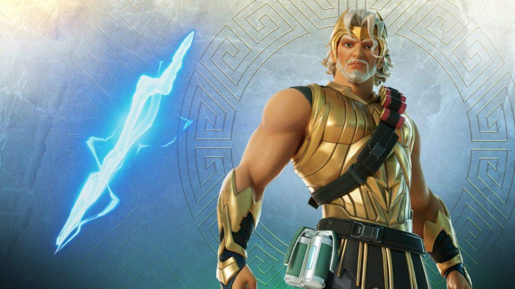 Thunderbolt of Zeus Mythic power in Fortnite.