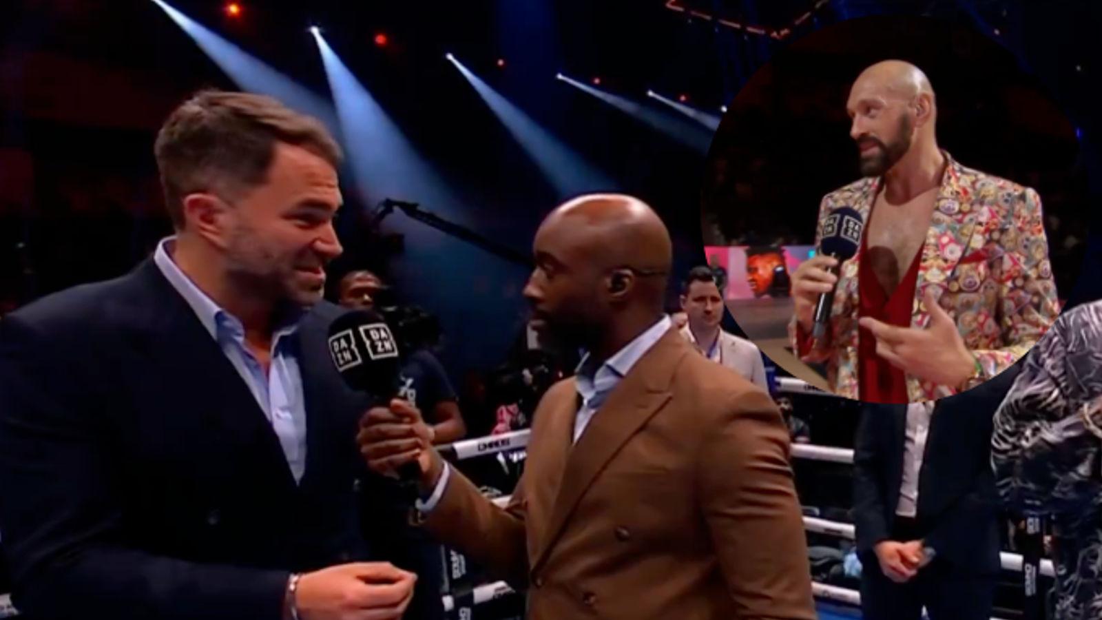 Eddie Hearn and Tyson Fury