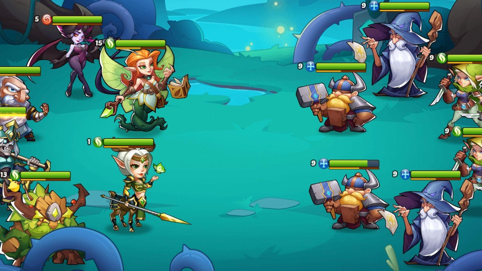 Battle in Idle Heroes