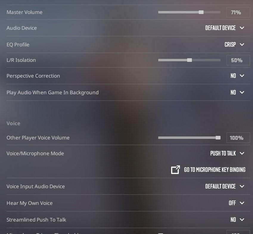 Counter-Strike 2 audio settings