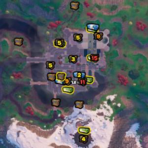 Fortnite Castle Doom chest locations.