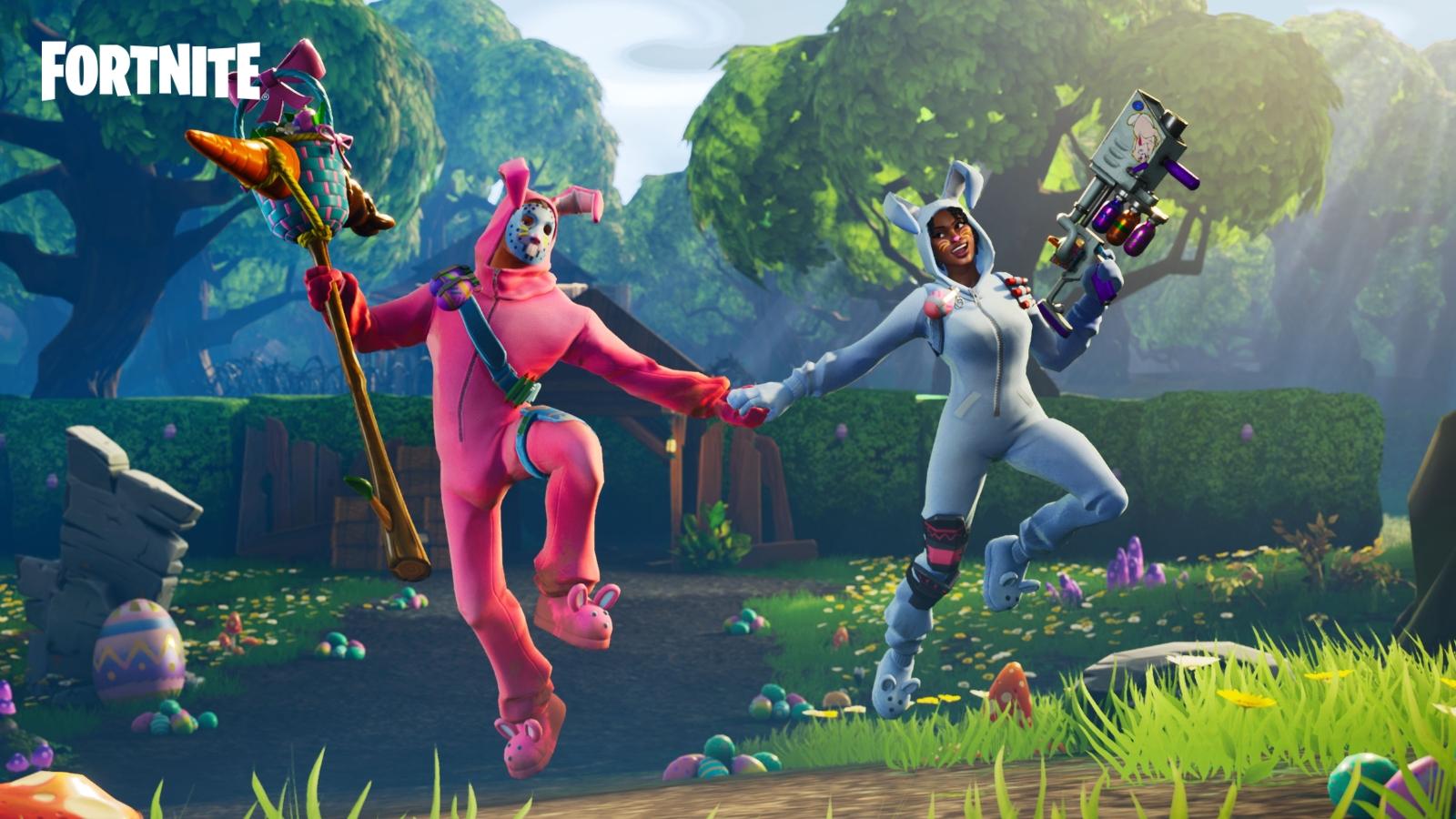 Fortnite Easter skins couple cover