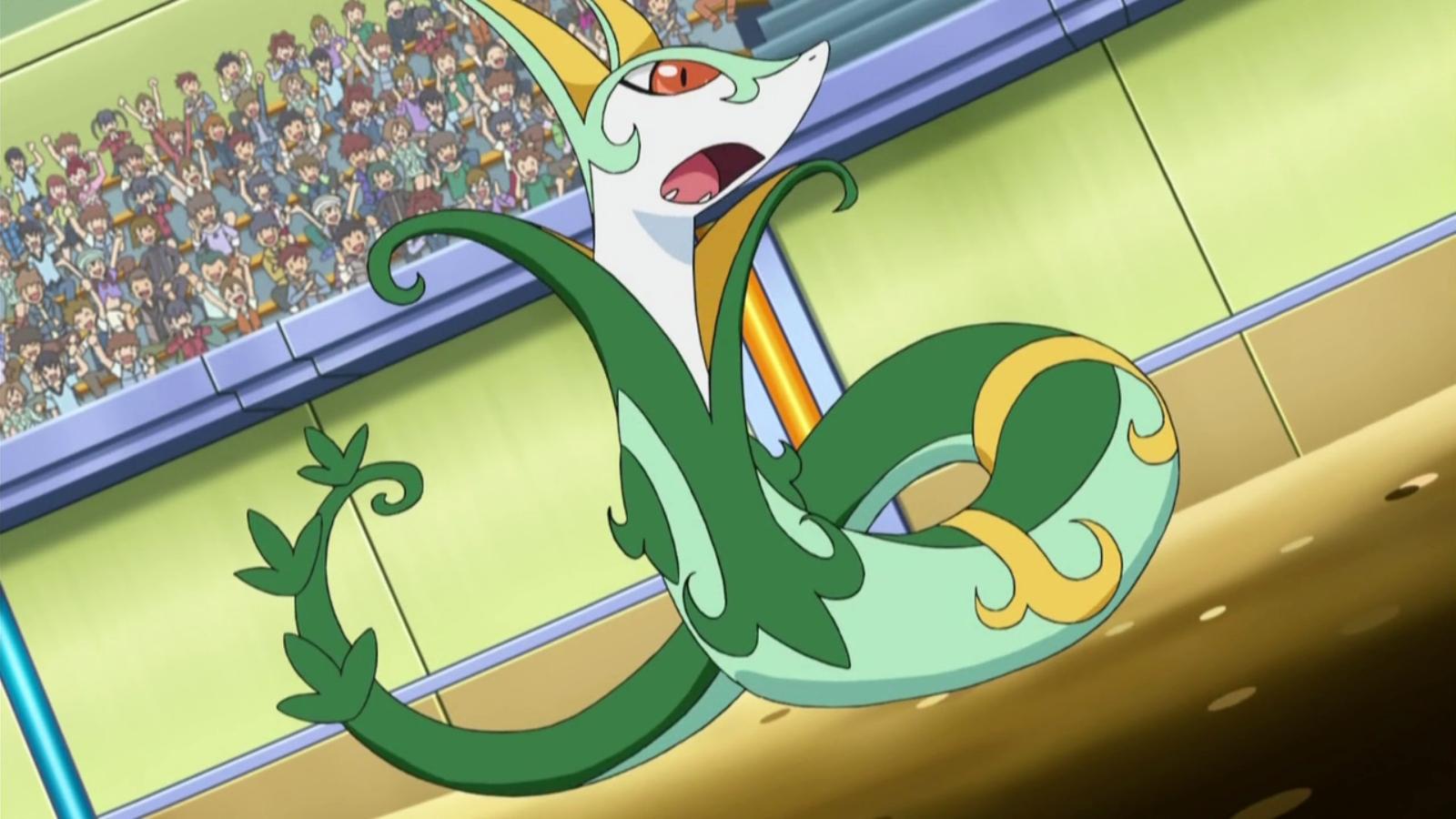 Serperior in the Pokemon anime