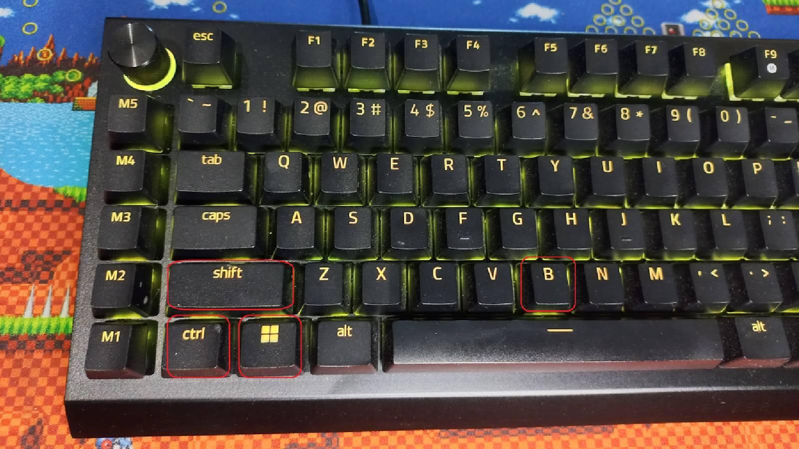 Keyboard highlighting Windows + Ctrl + Shift + B