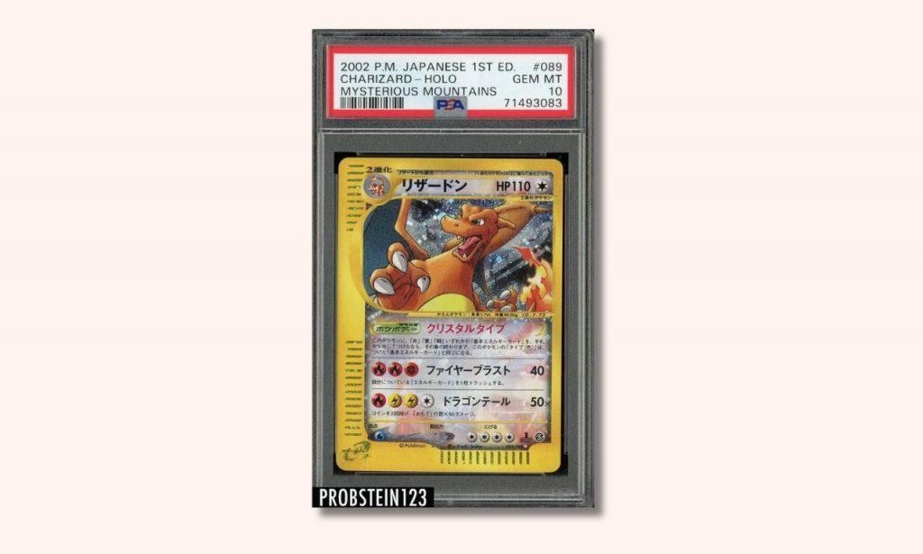 Mysterious Mountains Charizard Pokemon card.