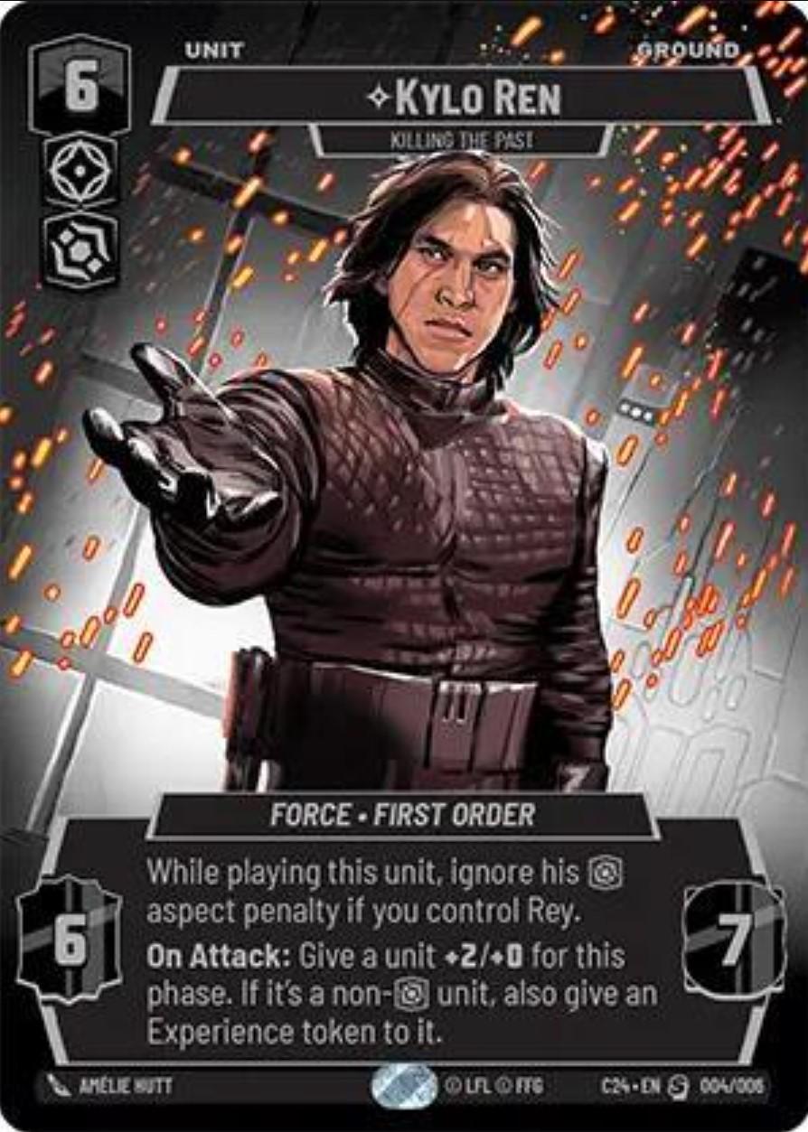 Kylo Ren 2024 Convention Exclusive card in Star Wars Unlimited