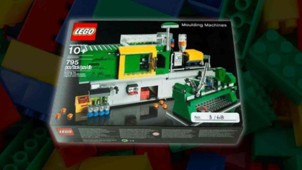 The LEGO Moulding Machines set on a LEGO background