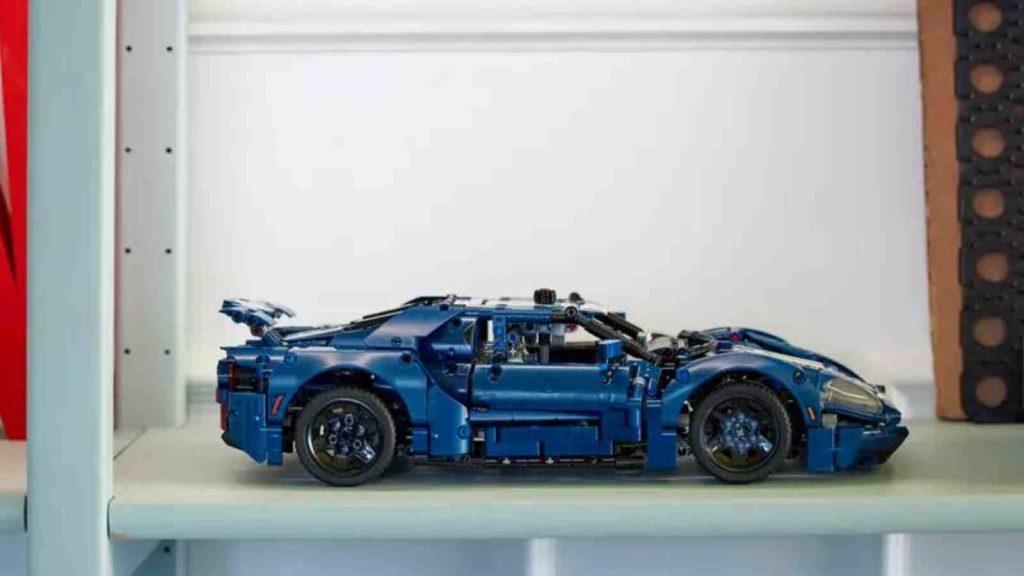 The LEGO Technic Ford GT on display