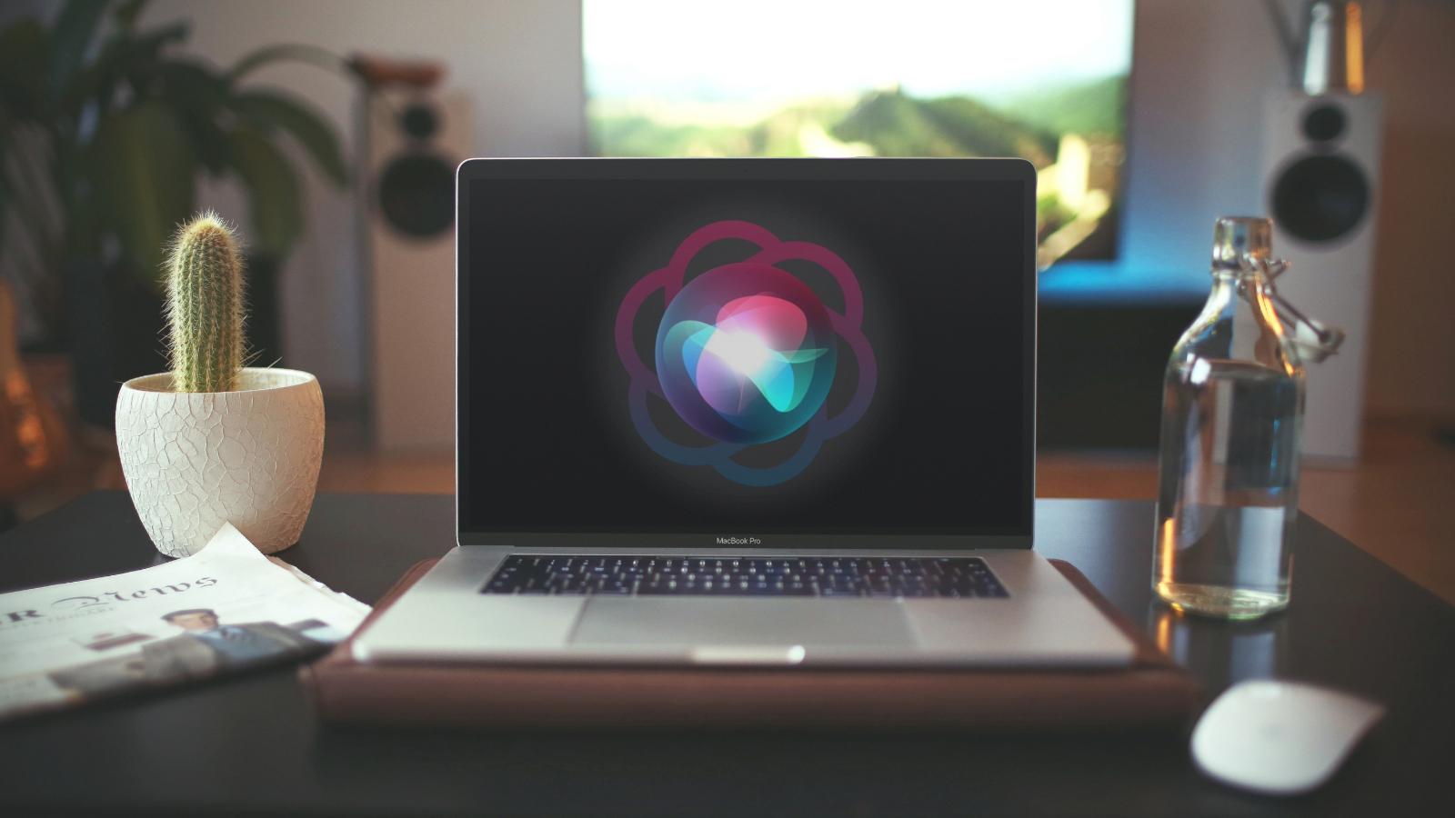 MacBook on table