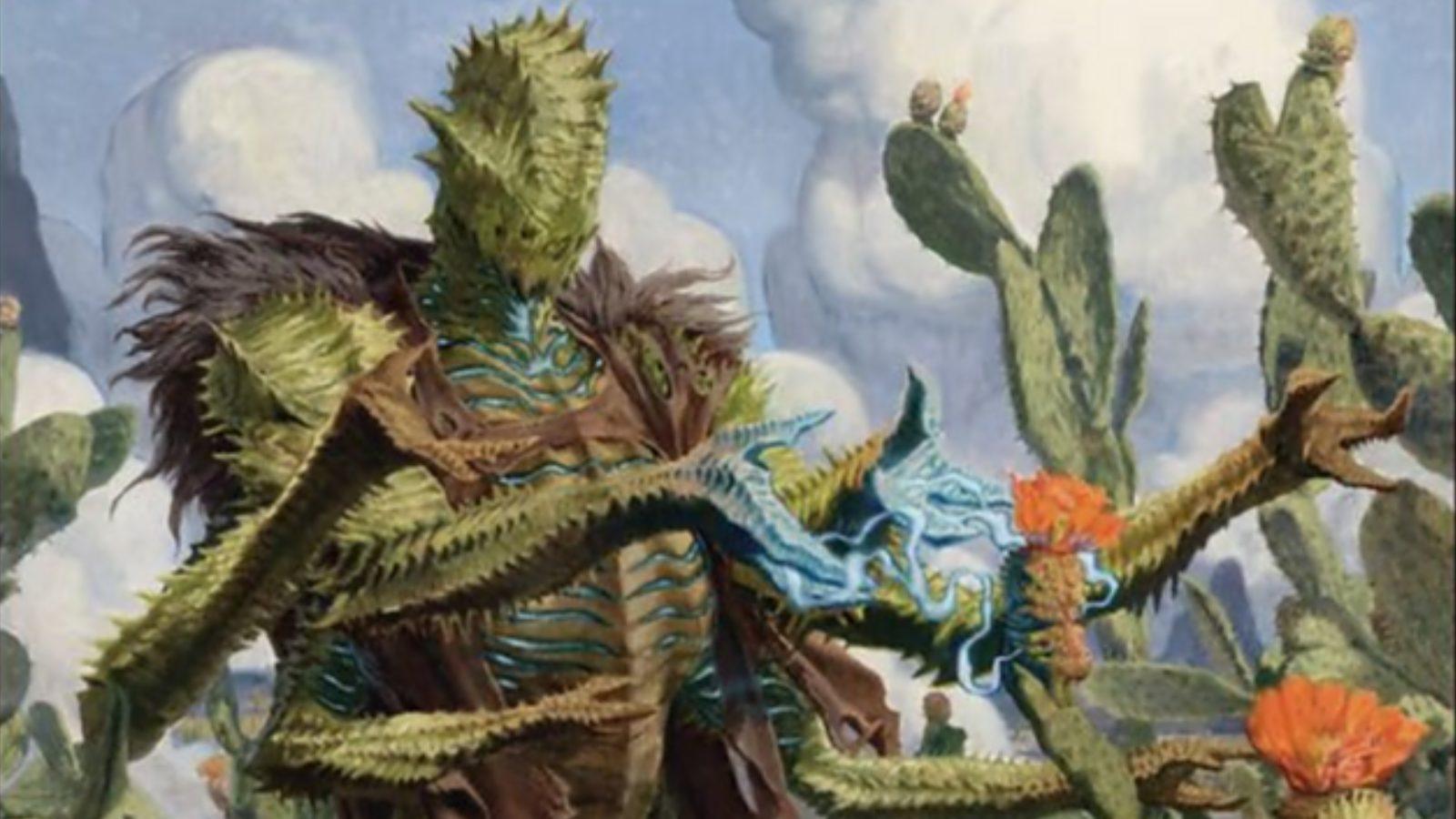 MTG Thunder Junction cactus Bristly Bill green mana creature