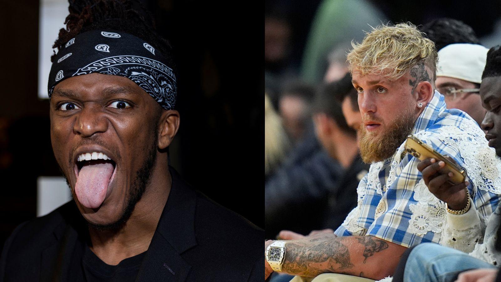 KSI (left) and Jake Paul (right).