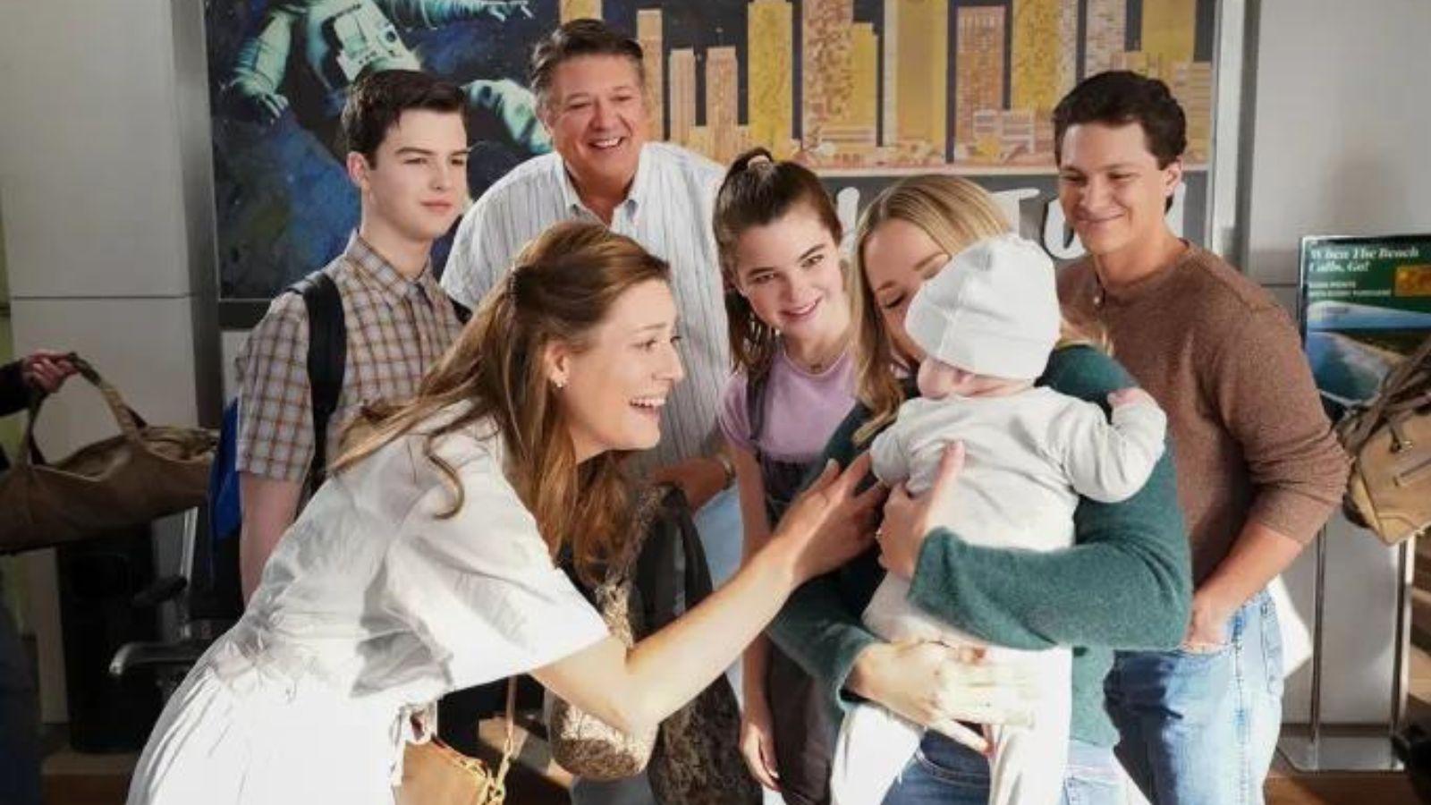 The Cooper family in Young Sheldon