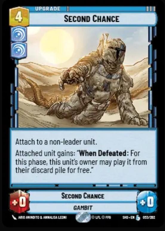 Second Chance Legendary card in Star Wars Unlimited