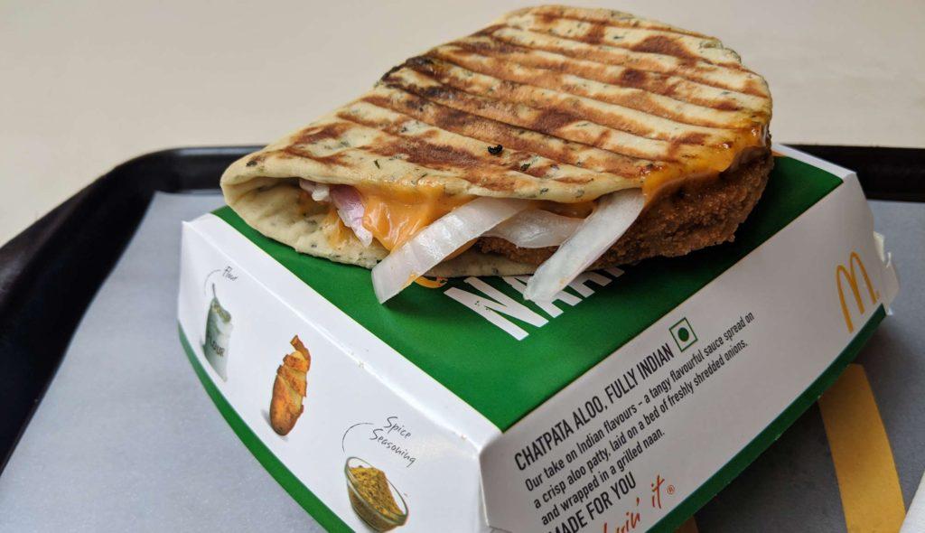 A McDonald's quesadilla