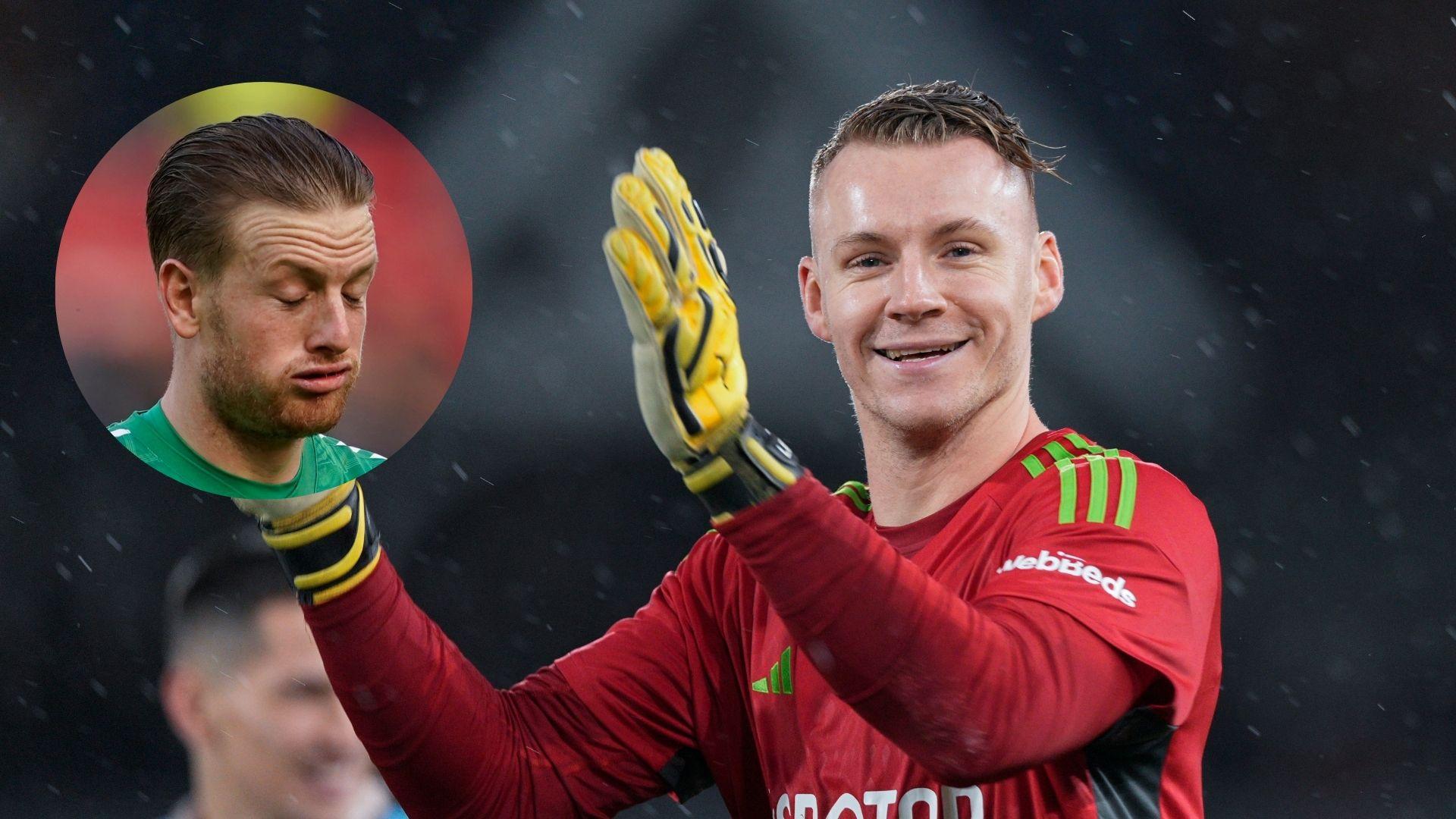 Bernd Leno and Jordan Pickford