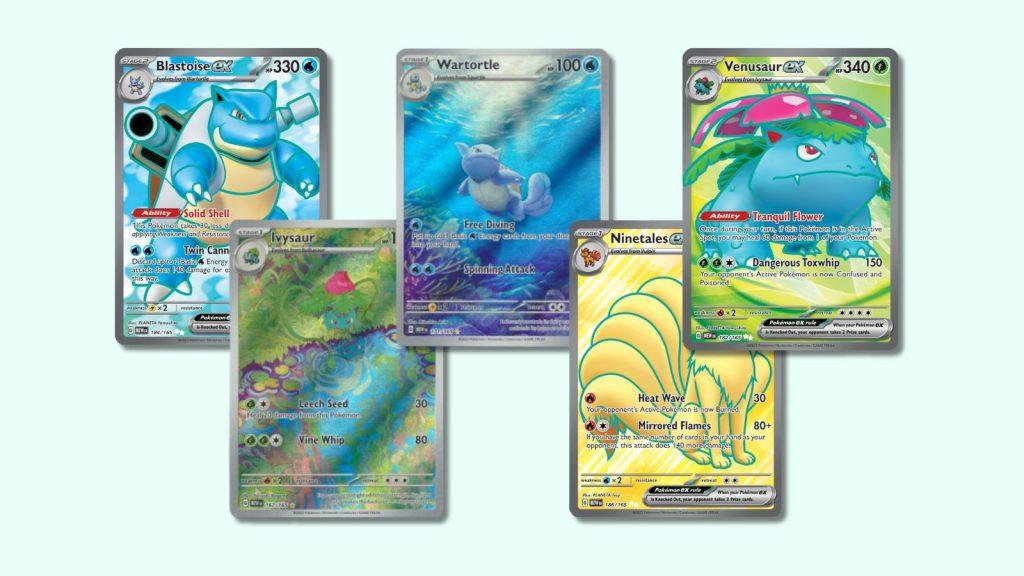 Pokemon cards from Pokemon 151.