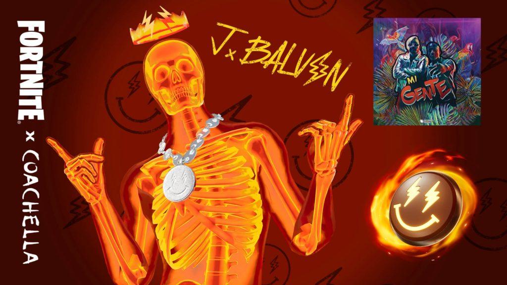 J Balvin skin Coachella 2024 x Fortnite