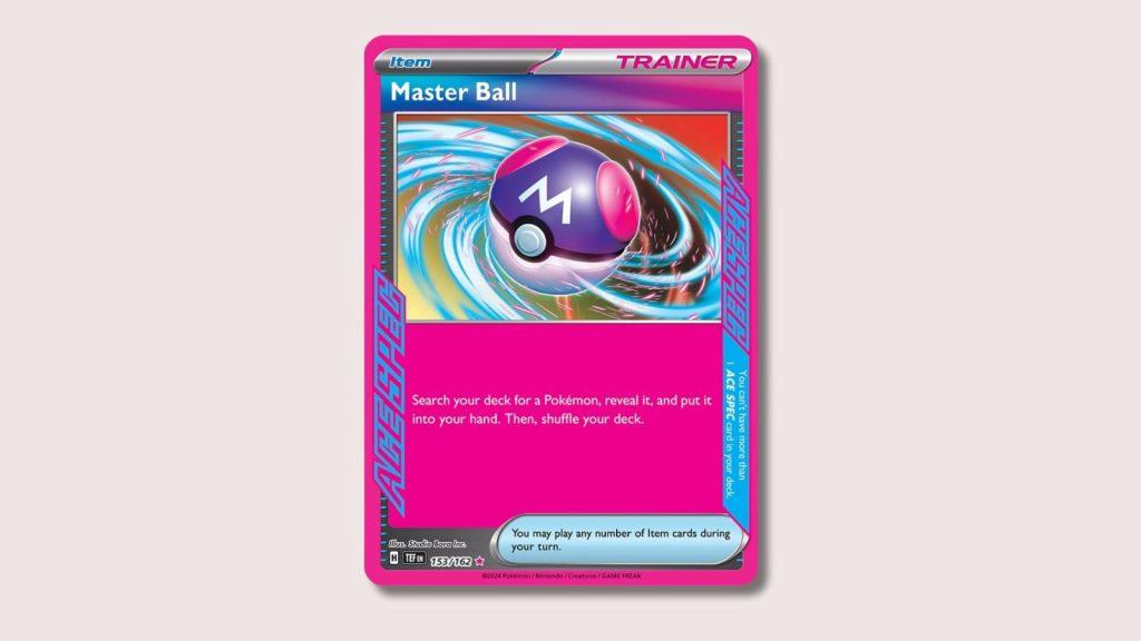 Master Ball ACE SPEC Pokemon card.