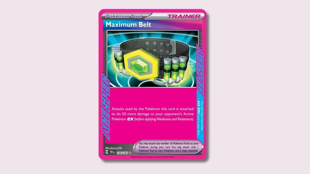 Maximum Belt ACE SPEC Pokemon card.