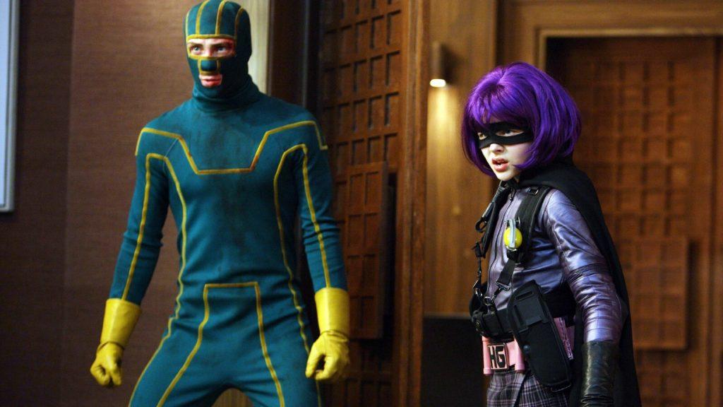 Kick-Ass and Hit-Girl in the Kick-Ass movie