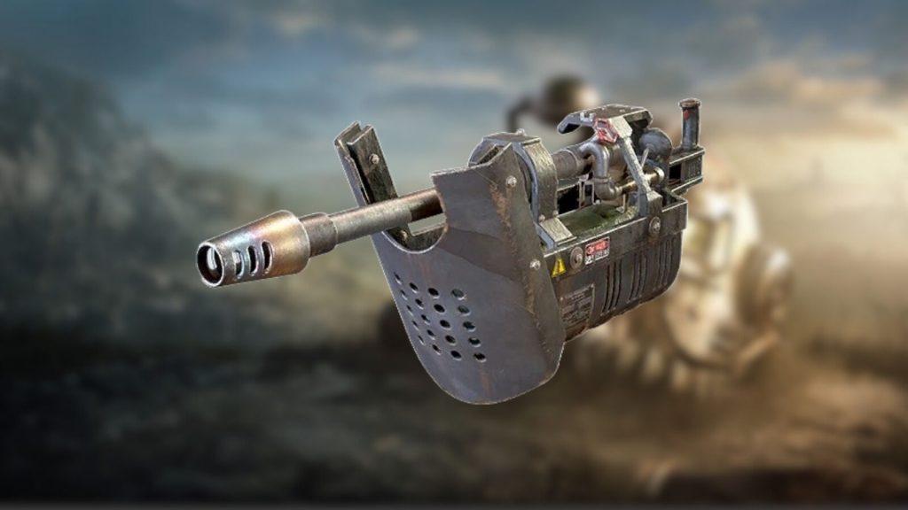 An image of the Cremator weapon in Fallout 76. 