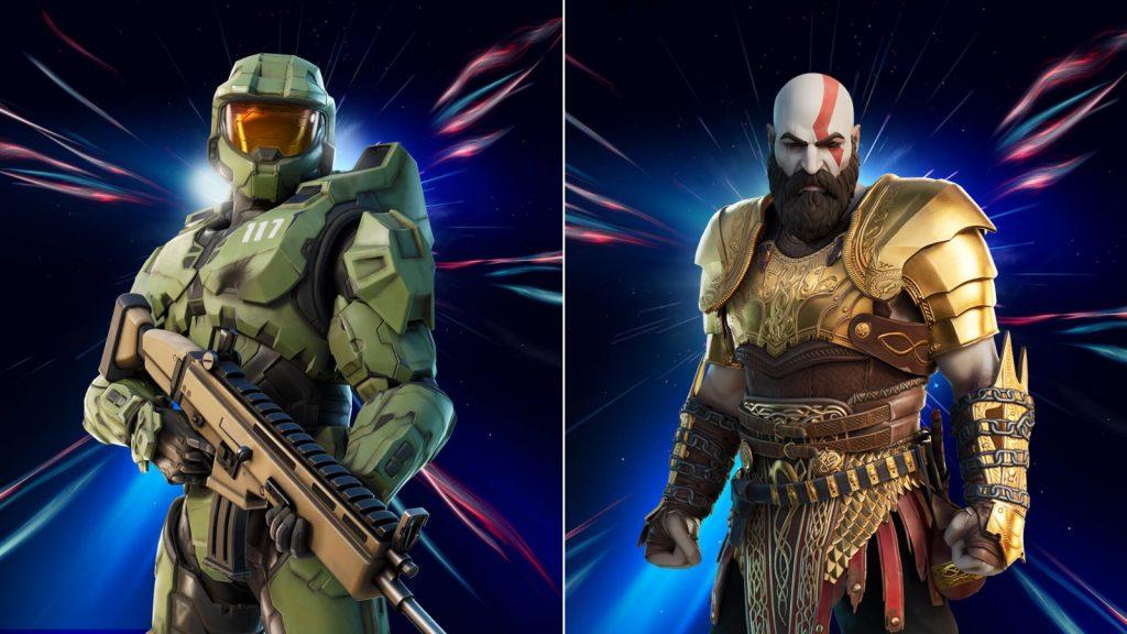 Master Chief and Kratos skin