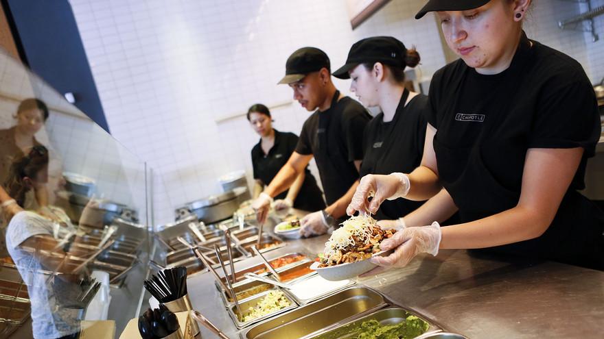 Chipotle workers