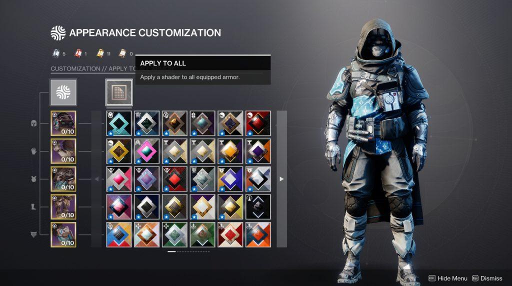 Destiny 2 Updated Shader Layout