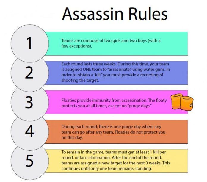 senior assassin game rules