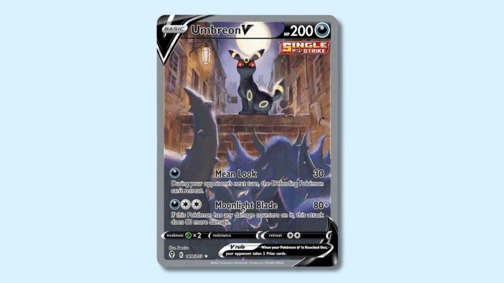 Umbreon V Pokemon card.