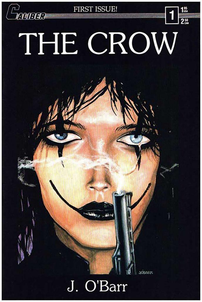 Eric Draven on the cover of The Crow Issue 1.