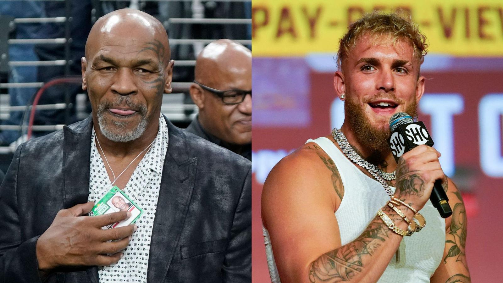 Mike Tyson and Jake Paul