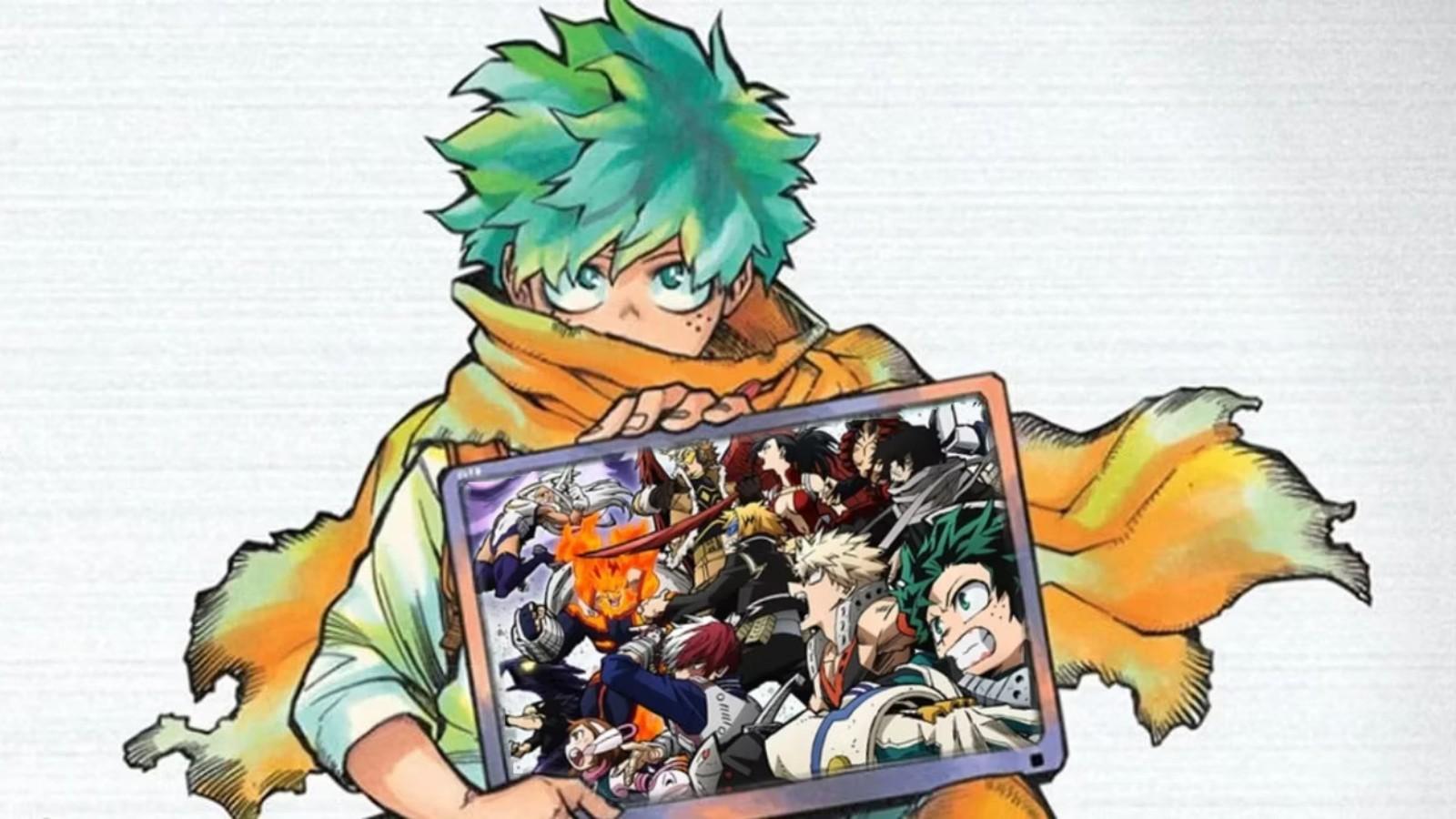 Deku on My Hero Academia manga cover