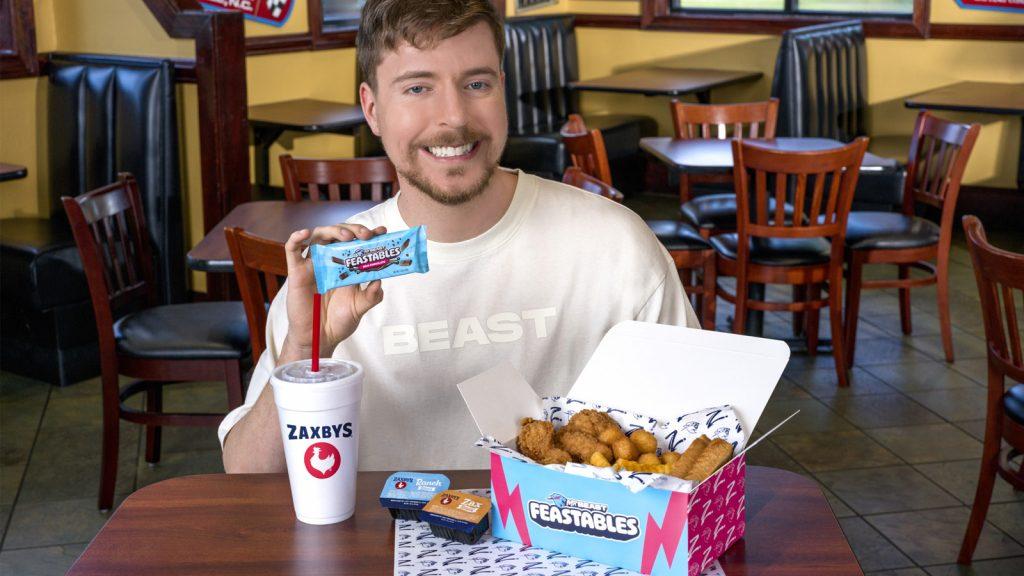 Zaxbys meal mrbeast looking into camera