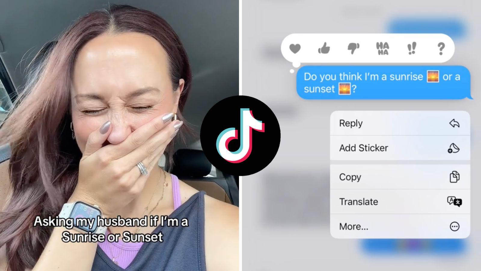 Sunrise or Sunset TikTok trend