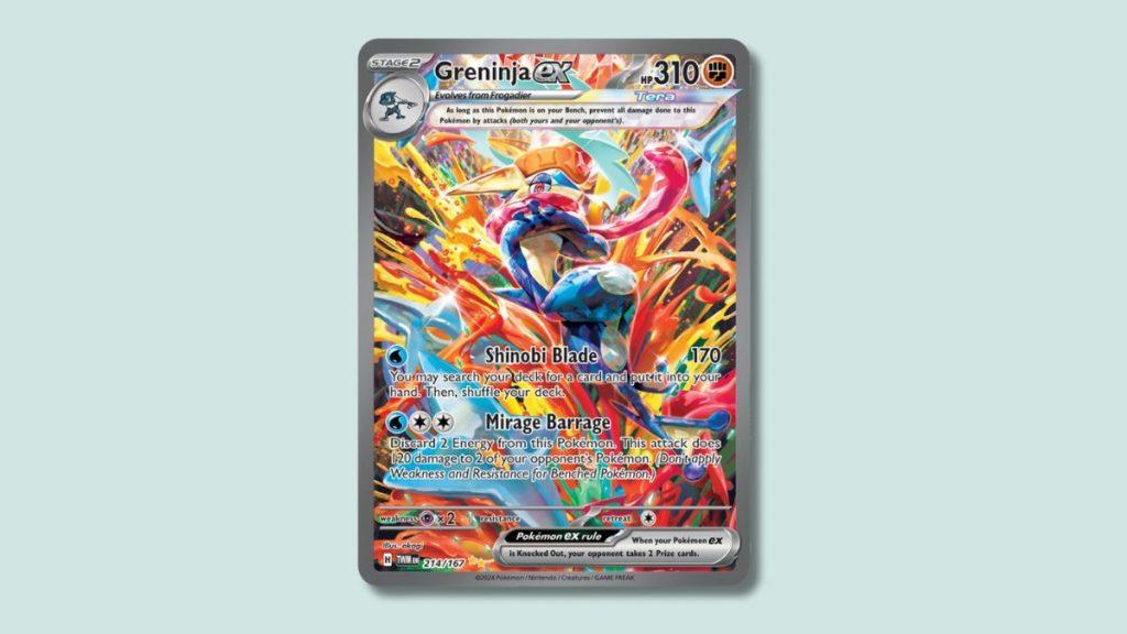 Greninja Pokemon card.