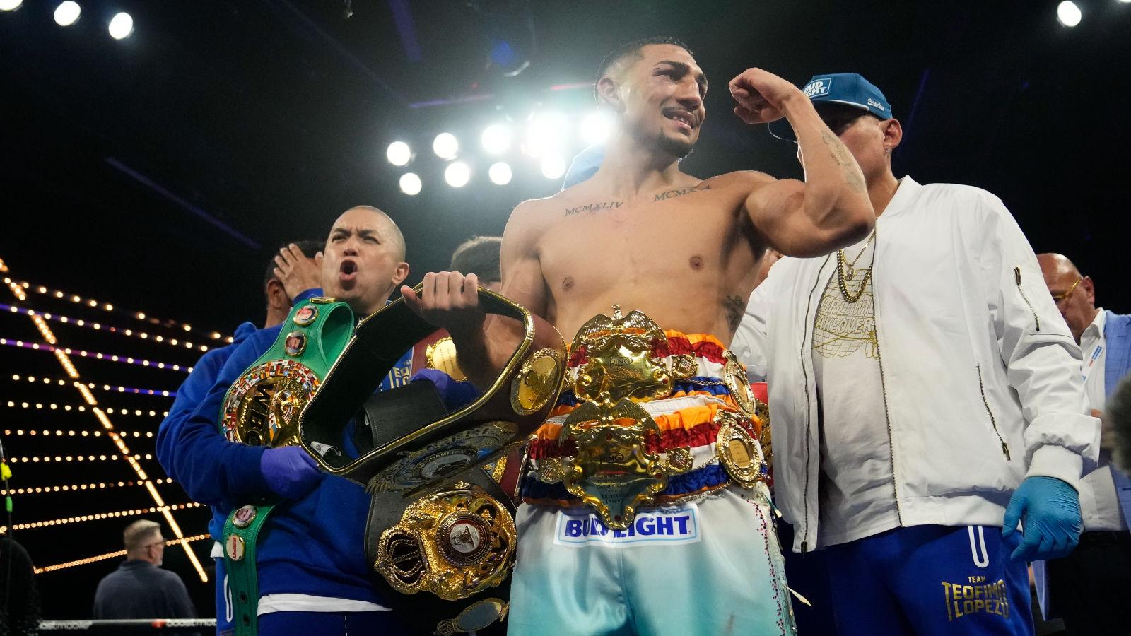 WBO super-lightweight world champion Teofimo Lopez