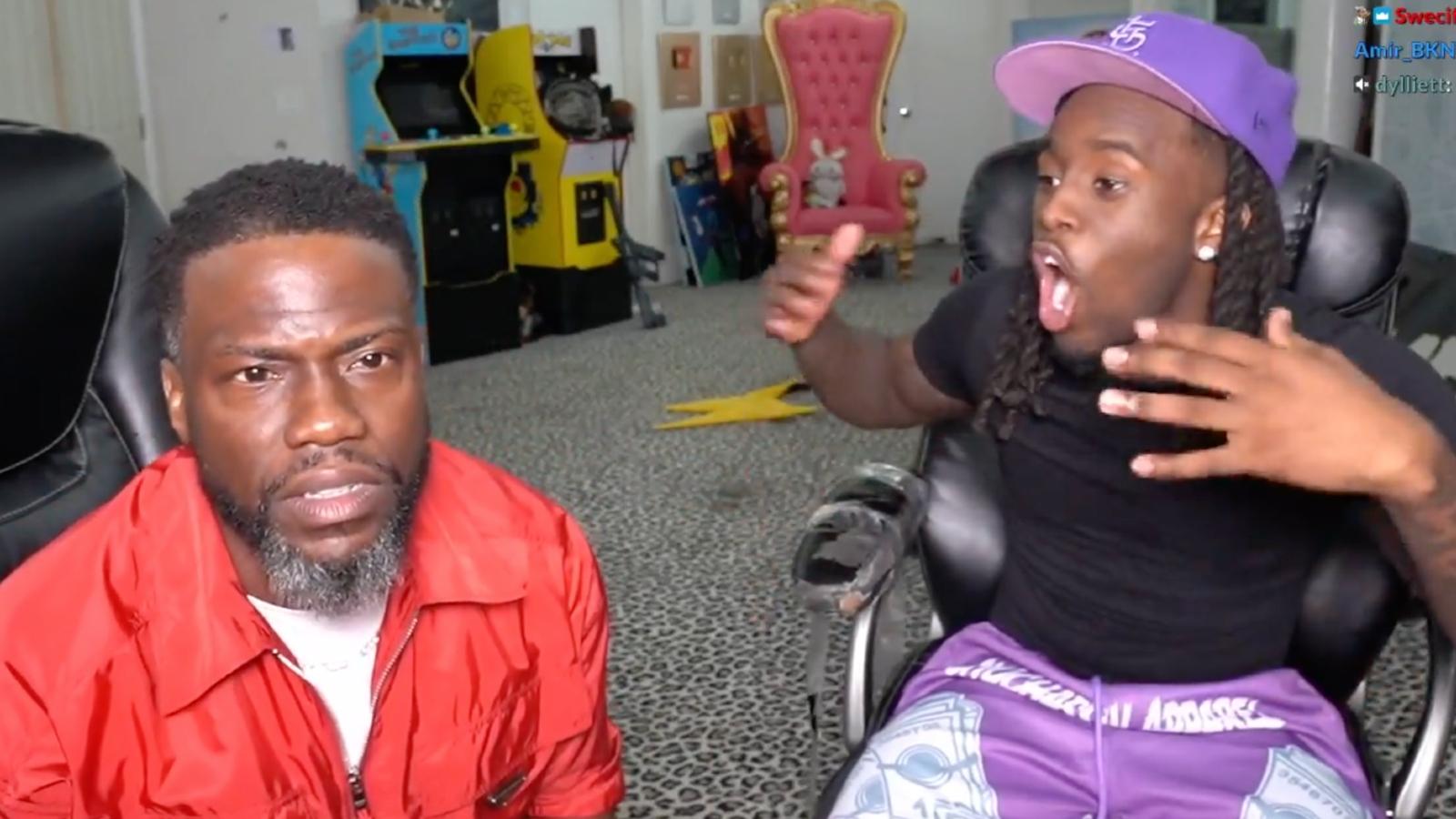 kevin hart on kai cenat twitch stream