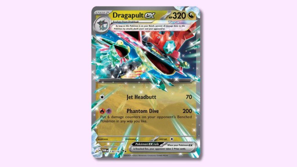 Dragapult ex Pokemon card.