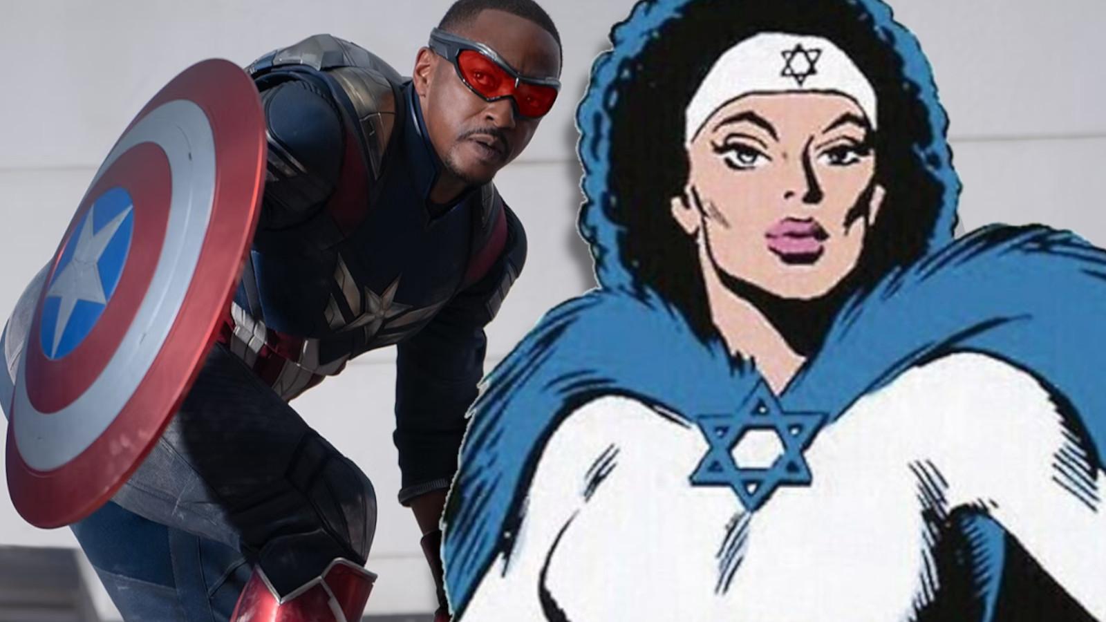 Captain America Sam Wilson and Sabra from Marvel comics