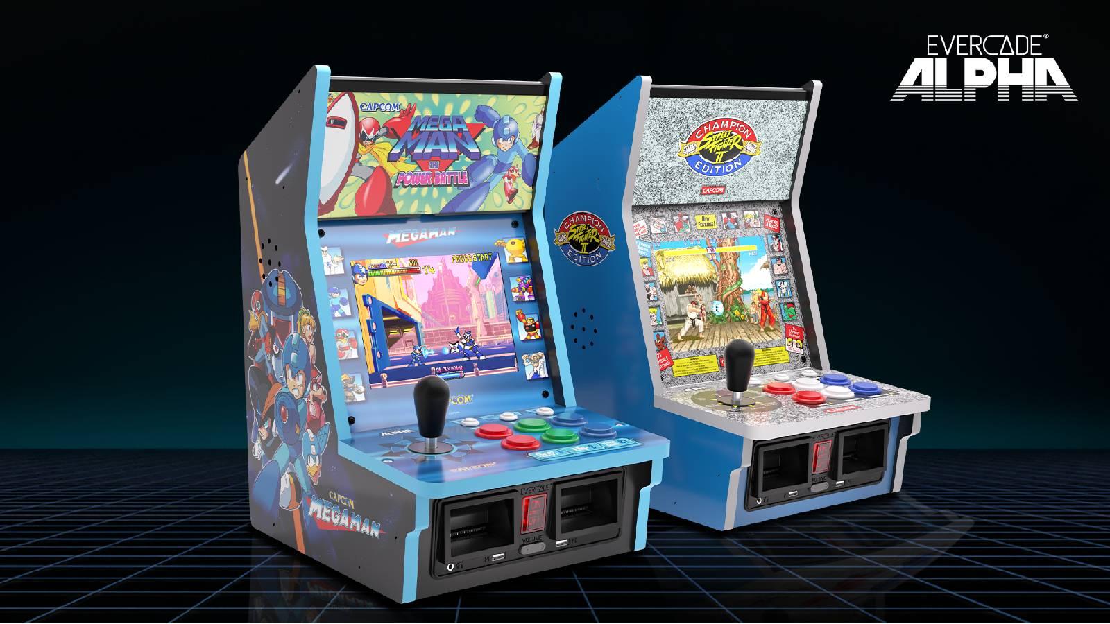 Evercade Alpha arcade cabinets