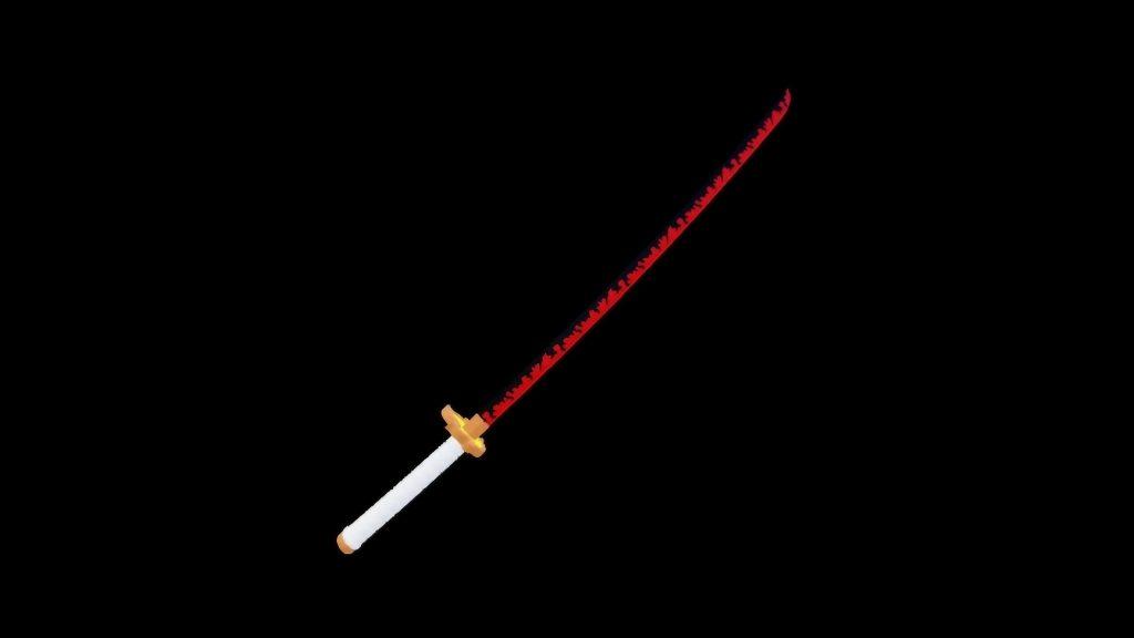 Rengoku sword in Blox Fruits.