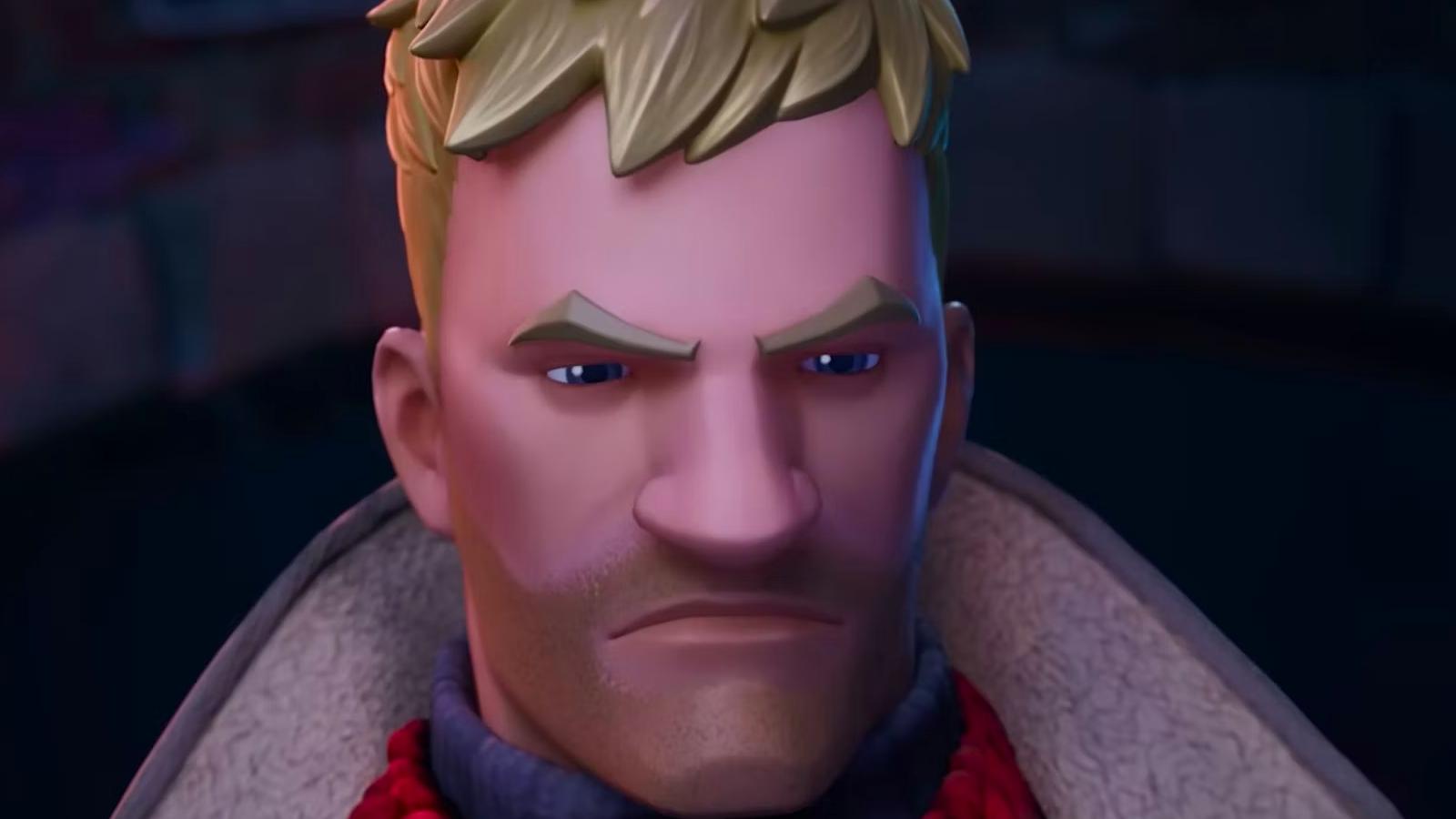 Fortnite Jonesy being angry.