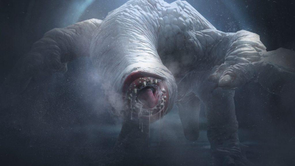 Khezu opening its mouth