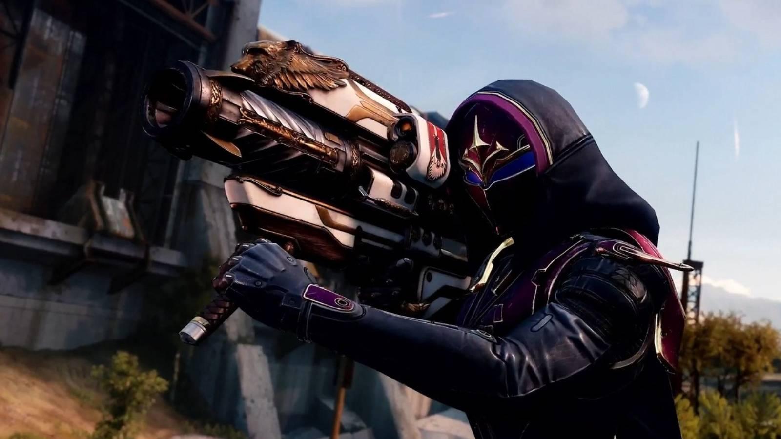 Destiny 2 character using Gjallarhorn