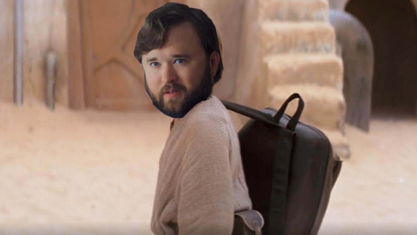 Haley Joel Osment's head on Jake Lloyd's body in The Phantom Menace.