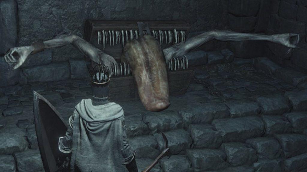 Mimic chest enemy in dark souls