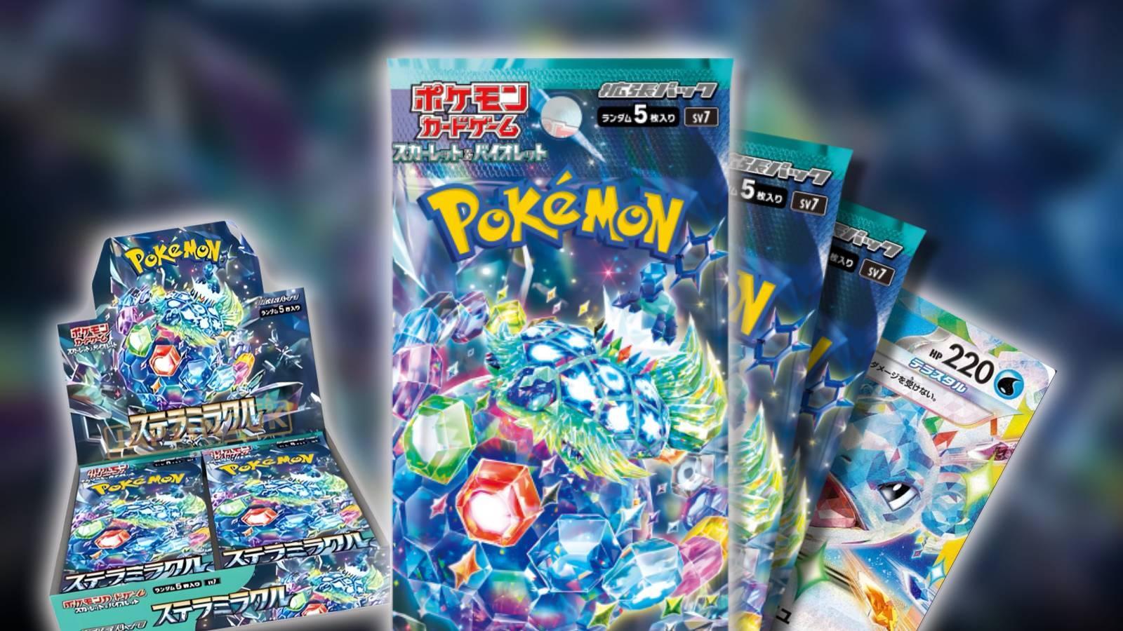 Pokemon TCG Stellar Miracle product photos.